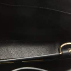 Pre Owned Cartier Black Leather Mini Guirlande De Cartier Top Handle Bag