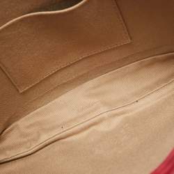 Cartier Burgundy Leather and Suede Marcello De Cartier Flap Top Handle Bag