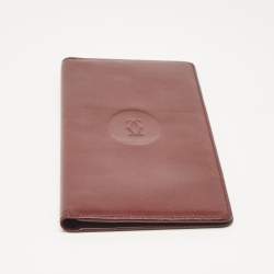 Cartier Red Leather Must de Cartier Bifold Long Wallet