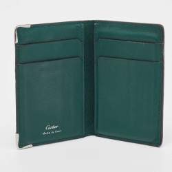 Cartier Green Leather Must de Cartier Card Case