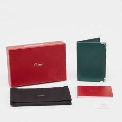 Cartier Green Leather Must de Cartier Card Case
