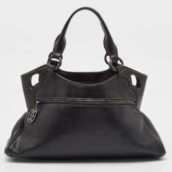 Cartier Black Leather Marcello De Cartier Satchel