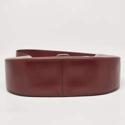 Cartier Burgundy Leather Happy Birthday Hobo