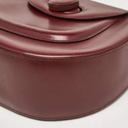 Cartier Burgundy Leather Happy Birthday Hobo