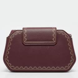 Cartier Burgundy Leather Nano Guirlande de Cartier Crossbody Bag