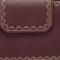 Cartier Burgundy Leather Nano Guirlande de Cartier Crossbody Bag