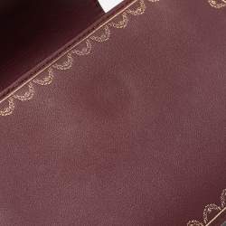 Cartier Burgundy Leather Nano Guirlande de Cartier Crossbody Bag