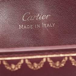 Cartier Burgundy Leather Nano Guirlande de Cartier Crossbody Bag