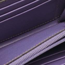 Cartier Purple Leather C de Cartier Compact Wallet