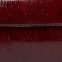 Cartier Red Patent Leather Happy Birthday Flap Bag