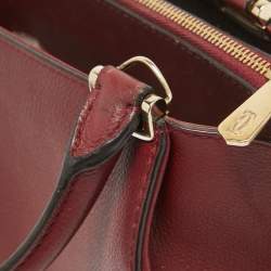 Cartier Dark Red Leather Mini C de Cartier Satchel