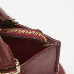 Cartier Dark Red Leather Mini C de Cartier Satchel