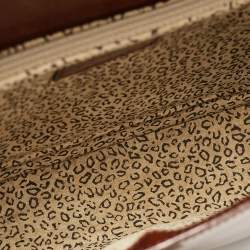 Pre Owned Cartier Brown Glossy Leather Panthere de Cartier Shoulder Bag