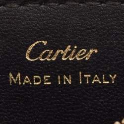 Cartier Red Leather Guirlande de Cartier Zipped Card Holder