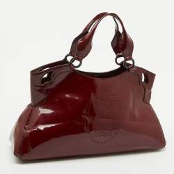 Cartier Burgundy Patent Leather Large Marcello de Cartier Bag