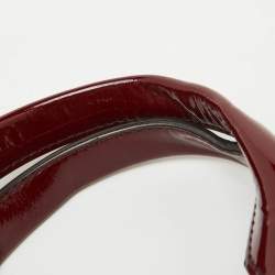 Cartier Burgundy Patent Leather Large Marcello de Cartier Bag