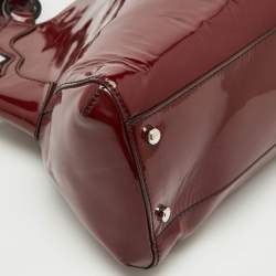 Cartier Burgundy Patent Leather Large Marcello de Cartier Bag