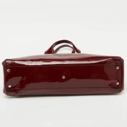 Cartier Burgundy Patent Leather Large Marcello de Cartier Bag