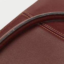Cartier Burgundy Leather Must de Cartier Tote
