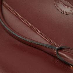 Cartier Burgundy Leather Must de Cartier Tote