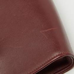 Cartier Burgundy Leather Must de Cartier Tote