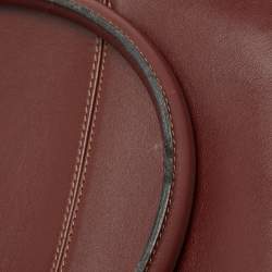 Cartier Burgundy Leather Must de Cartier Tote
