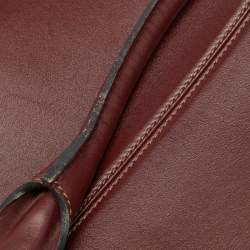 Cartier Burgundy Leather Must de Cartier Tote