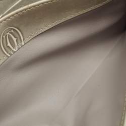 Pre Owned Cartier Grey Leather Happy Birthday Continental Wallet