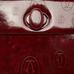 Cartier Red Patent Leather Happy Birthday Top Handle Bag