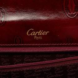 Cartier Red Patent Leather Happy Birthday Top Handle Bag