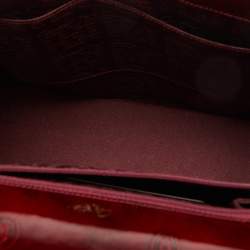 Cartier Red Patent Leather Happy Birthday Top Handle Bag