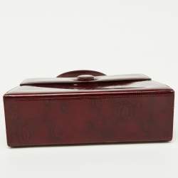Cartier Red Patent Leather Happy Birthday Top Handle Bag