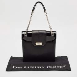 Cartier Black Python, Patent and Leather Feminine Line Tote