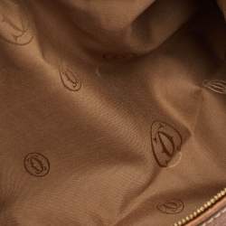 Pre Owned Cartier Brown Leather Marcello de Cartier Satchel