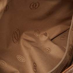 Pre Owned Cartier Brown Leather Marcello de Cartier Satchel