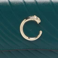 Cartier Green Quilted Leather Panthère De Cartier International Wallet