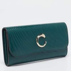 Cartier Green Quilted Leather Panthère De Cartier International Wallet