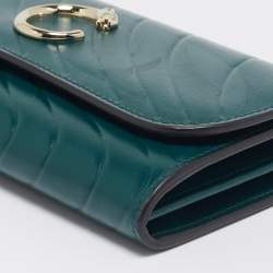 Cartier Green Quilted Leather Panthère De Cartier International Wallet