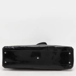 Pre Owned Cartier Black Patent Leather Large Marcello de Cartier Bag