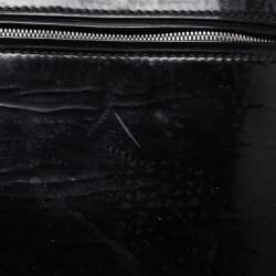 Pre Owned Cartier Black Patent Leather Large Marcello de Cartier Bag