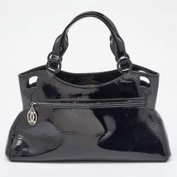 Cartier Black Patent Leather Small Marcello De Cartier Bag