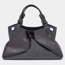 Cartier Black Patent Leather Small Marcello De Cartier Bag