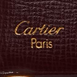 Pre Owned Cartier Red Leather Must de Cartier Continental Wallet