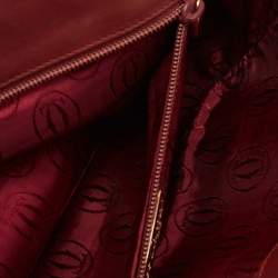 Cartier Red Leather Must de Cartier Clutch