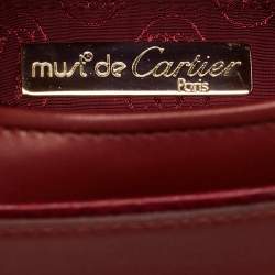 Cartier Red Leather Must de Cartier Clutch