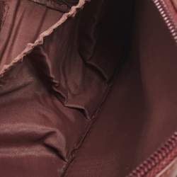 Cartier Burgundy Leather Le Must De Cartier Zip Pouch