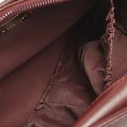 Cartier Burgundy Leather Le Must De Cartier Zip Pouch