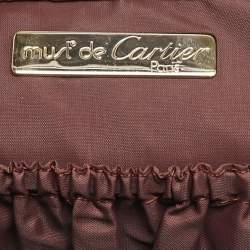 Cartier Burgundy Leather Le Must De Cartier Zip Pouch