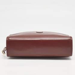 Cartier Burgundy Leather Le Must De Cartier Zip Pouch