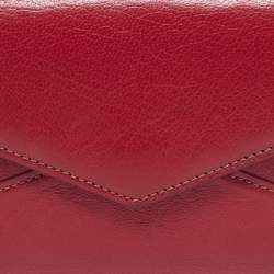 Cartier Fuchsia Leather Les Must Envelope Trifold Wallet